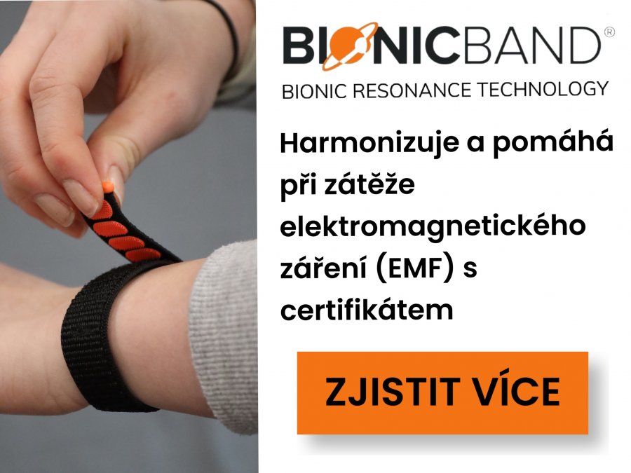 Biorezonanční náramky BIONICBAND. Harmonizují a pomáhají při zátěži elektromagnetického záření (EMF) s certifikátem.